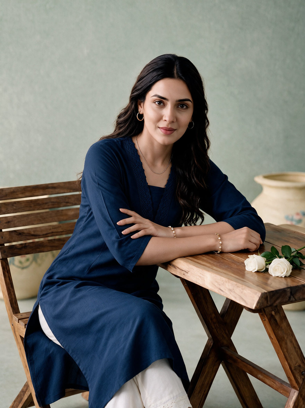 Juniper Women Teal Kurta