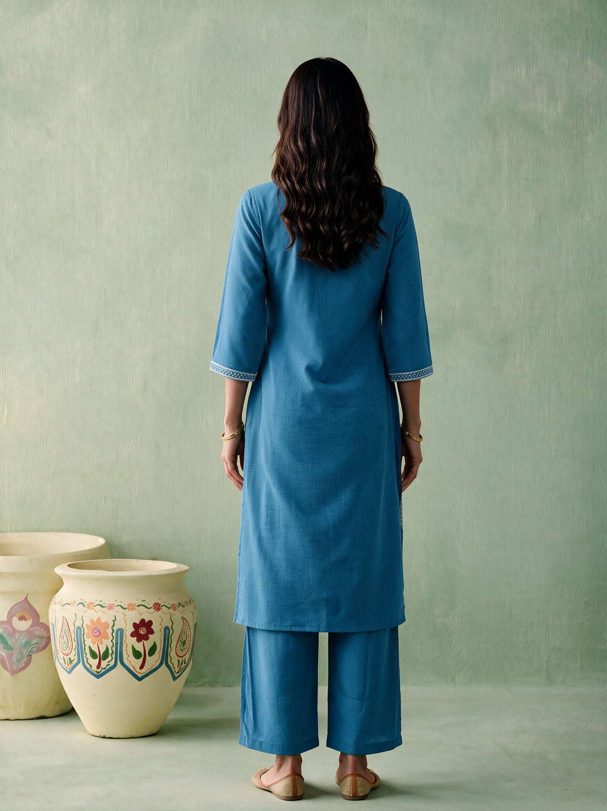 Juniper Women Powderblue Kurta & Pant