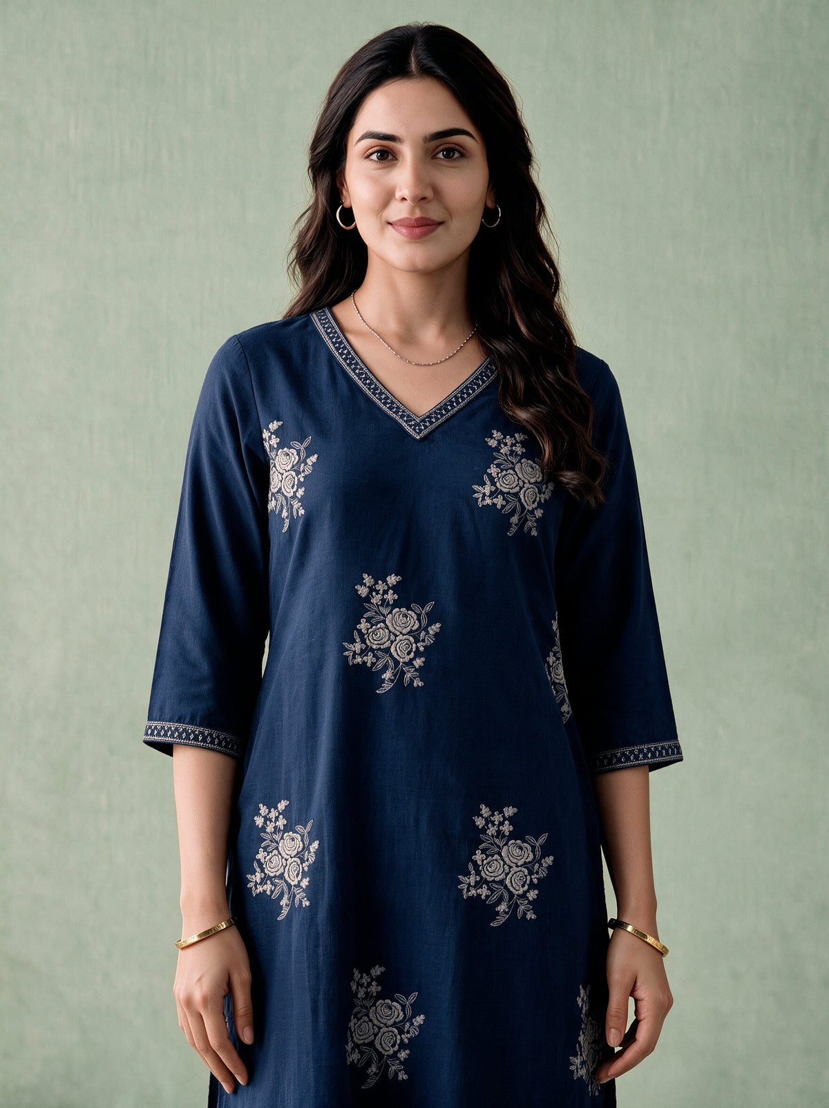 Juniper Women Steelblue Kurta & Pant