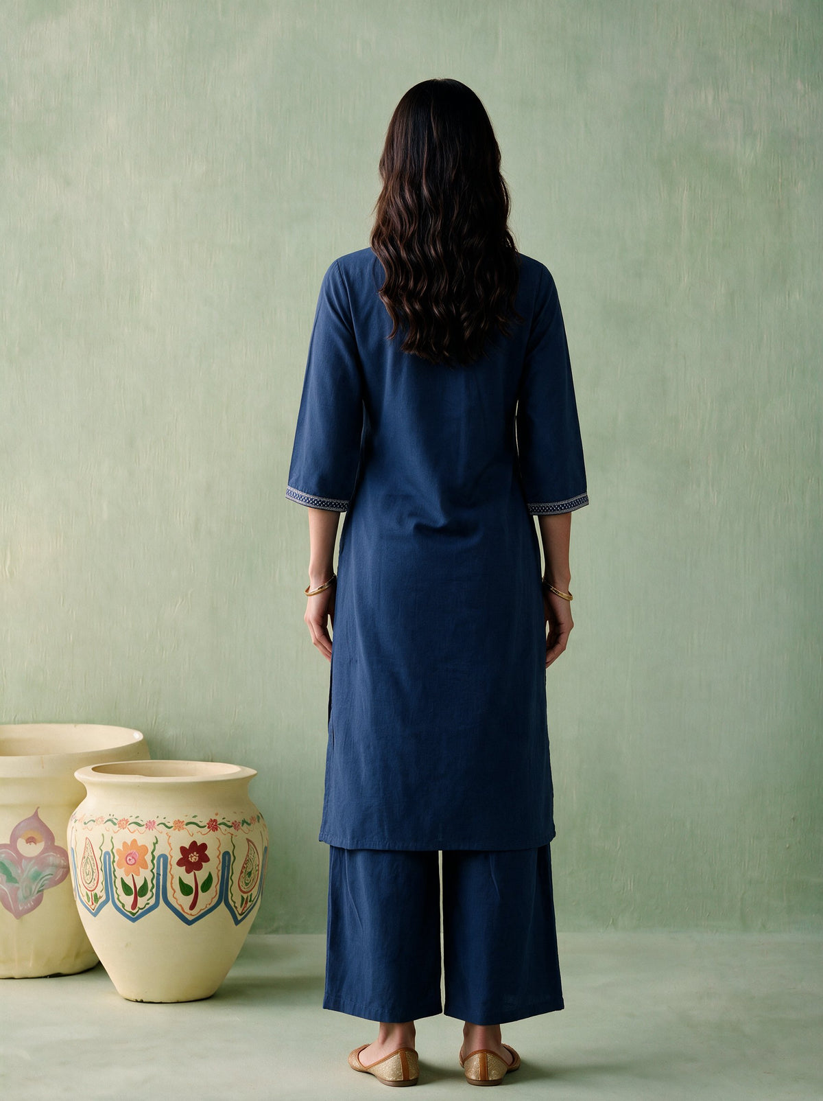 Juniper Women Steelblue Kurta & Pant