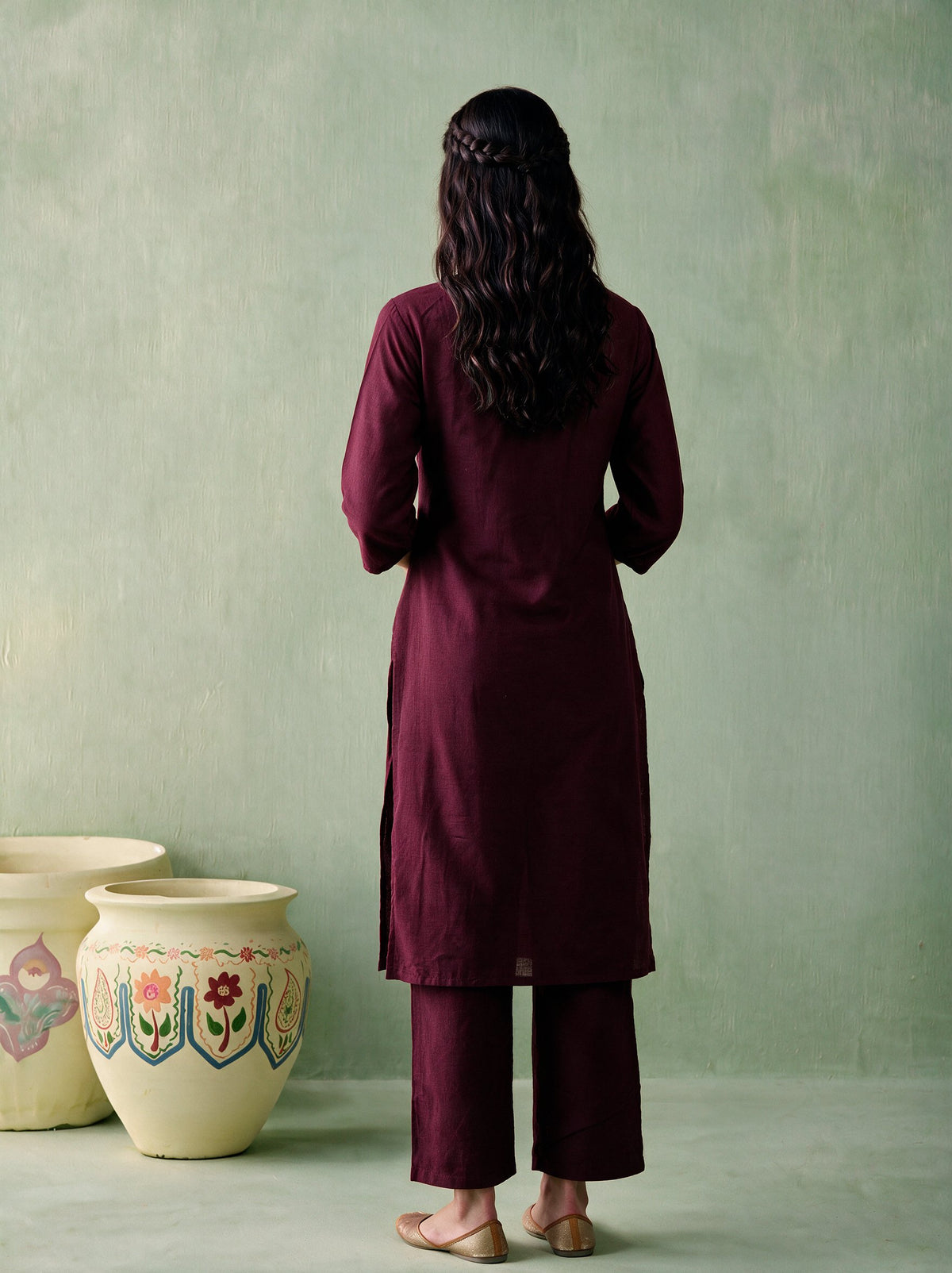 Juniper Women Brown Kurta & Pant