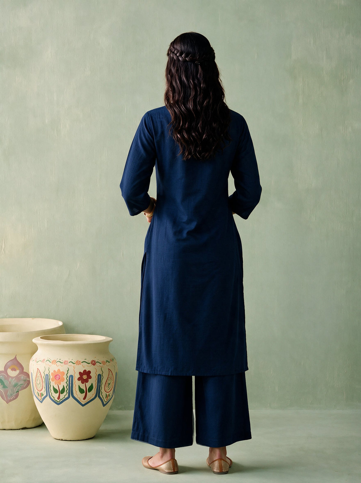 Juniper Women Teal Kurta & Pant