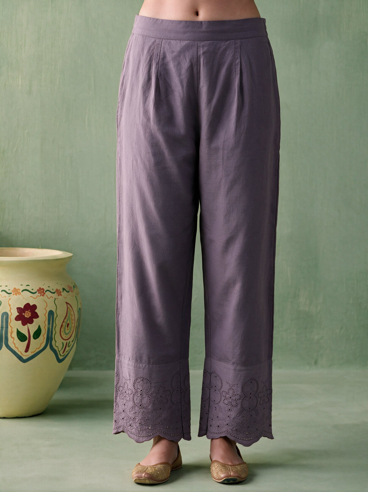 Juniper Women Dustyplum Kurta & Pant