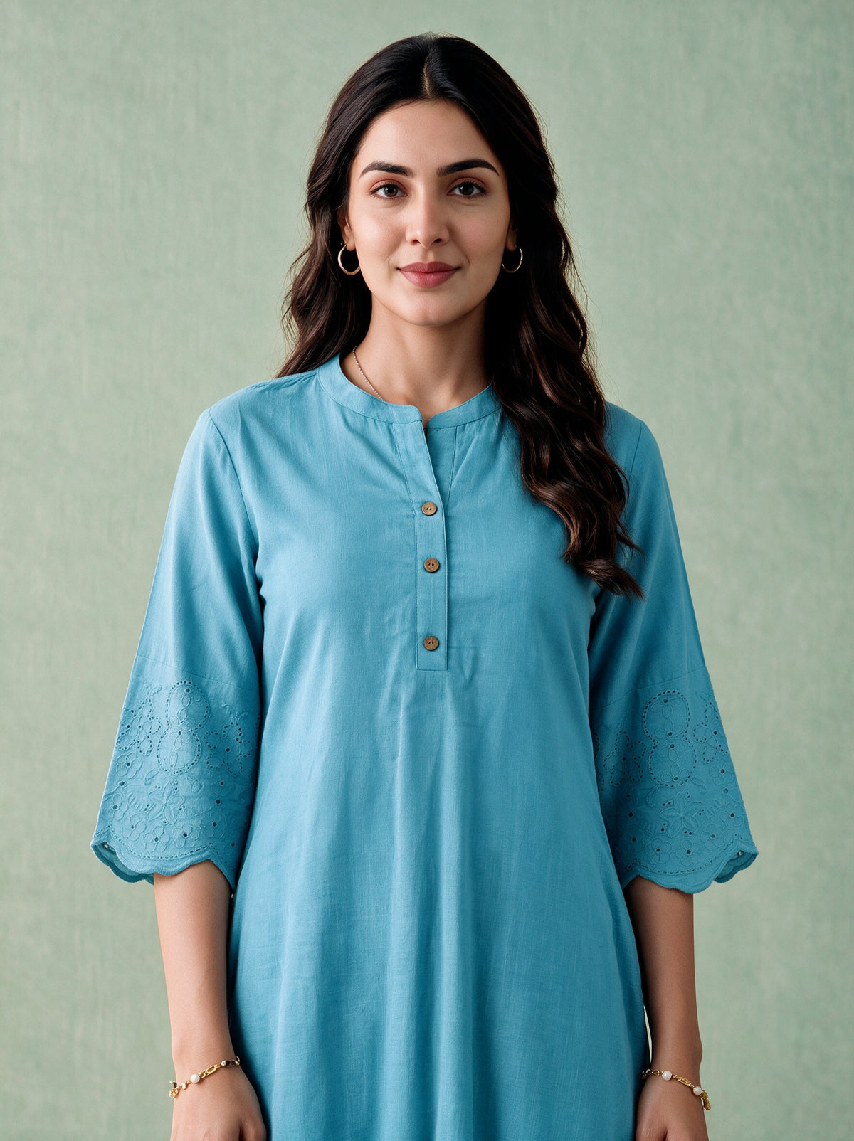 Juniper Women Powderblue Kurta & Pant