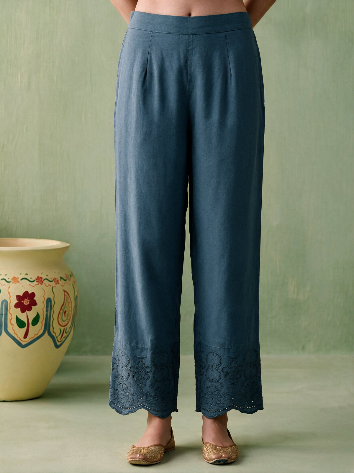 Juniper Women Steelblue Kurta & Pant