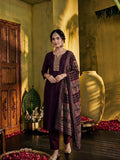 Juniper Women Brown Kurta Pant & Dupatta