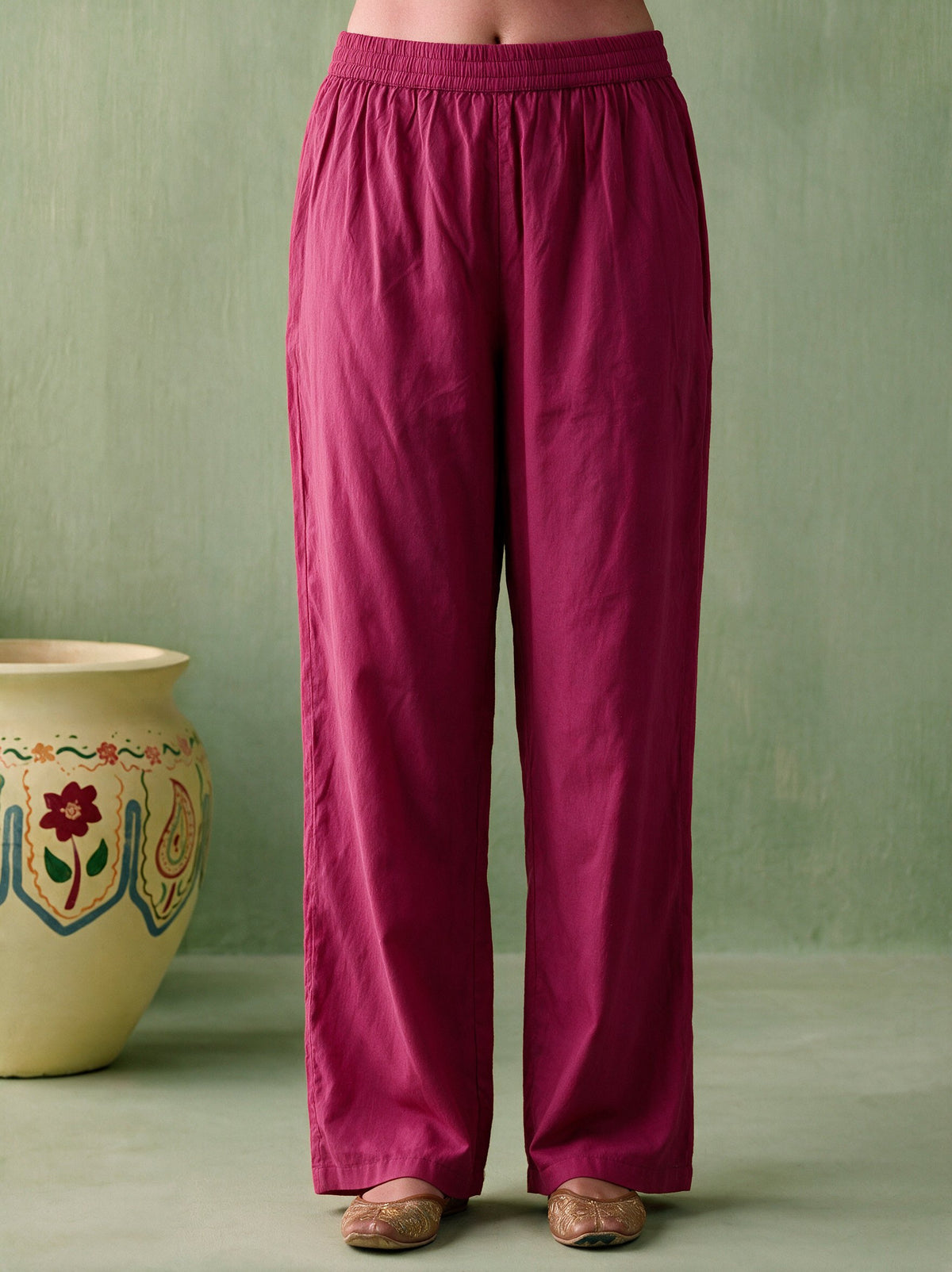 Juniper Women Magenta Kurta Pant & Dupatta