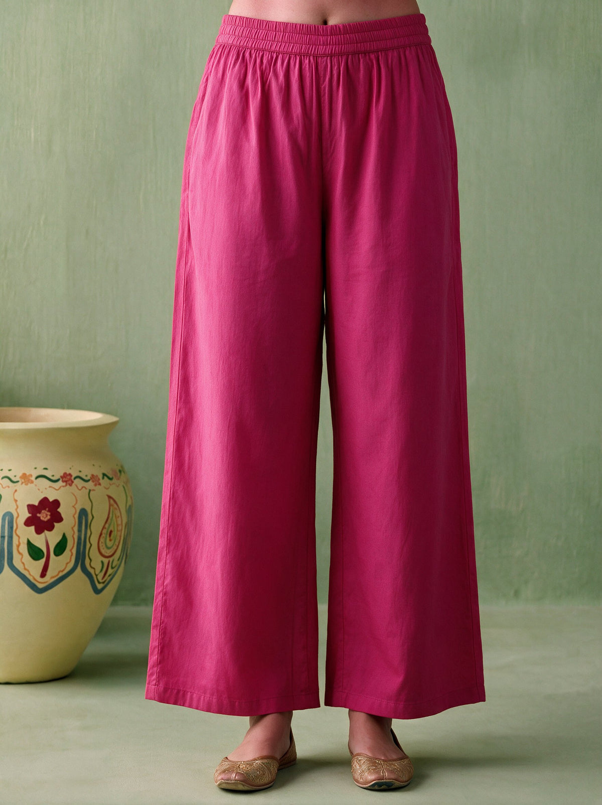 Juniper Women Fuchsia Kurta Pant & Dupatta