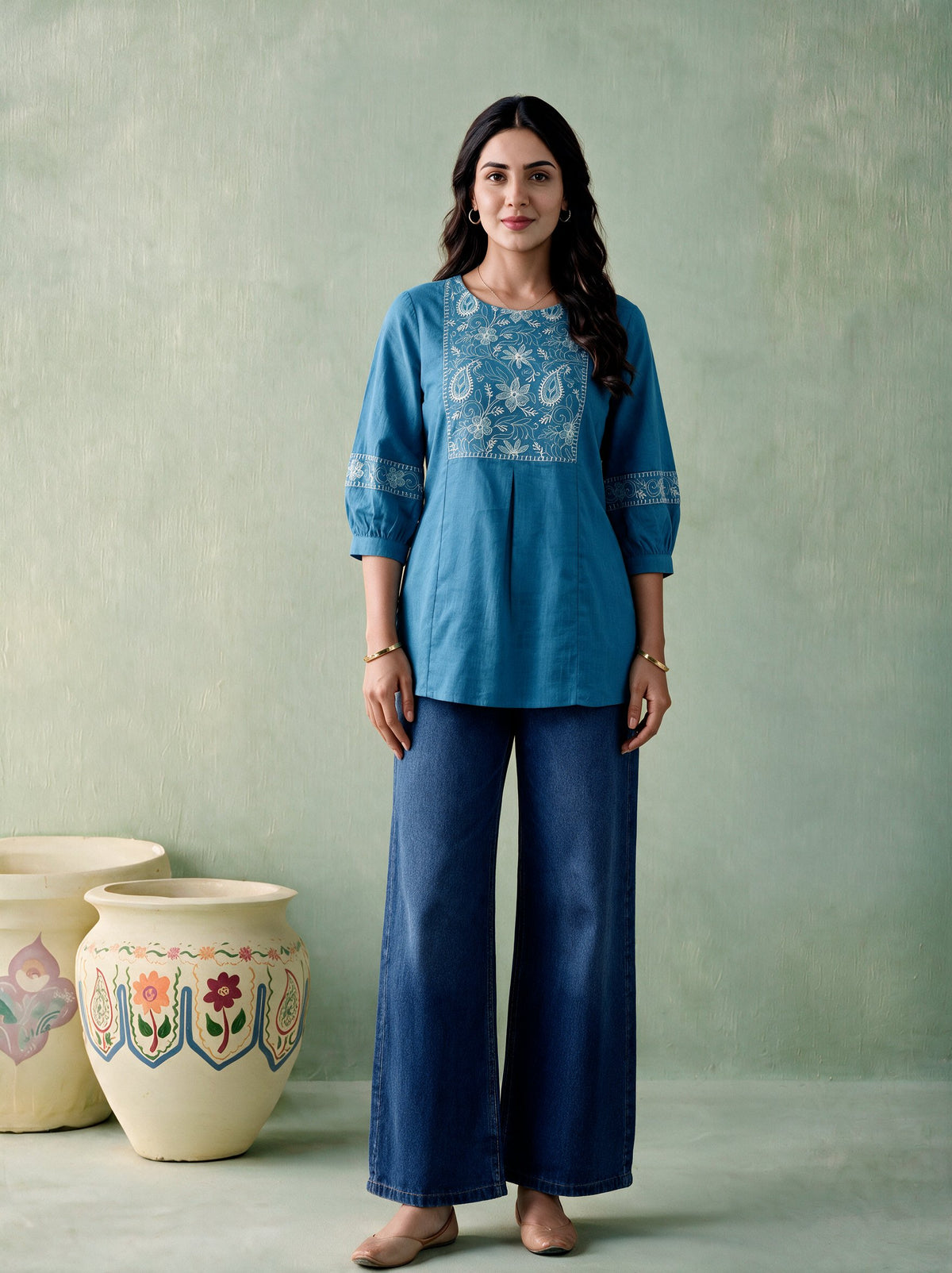 Juniper Women Powderblue Tunic
