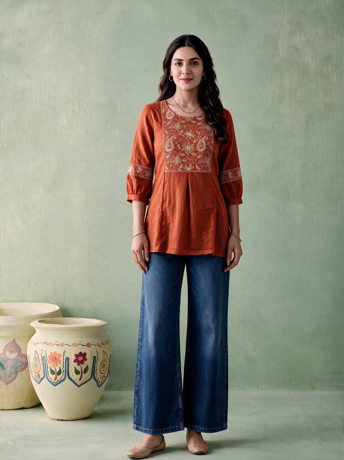Juniper Women Rust Tunic