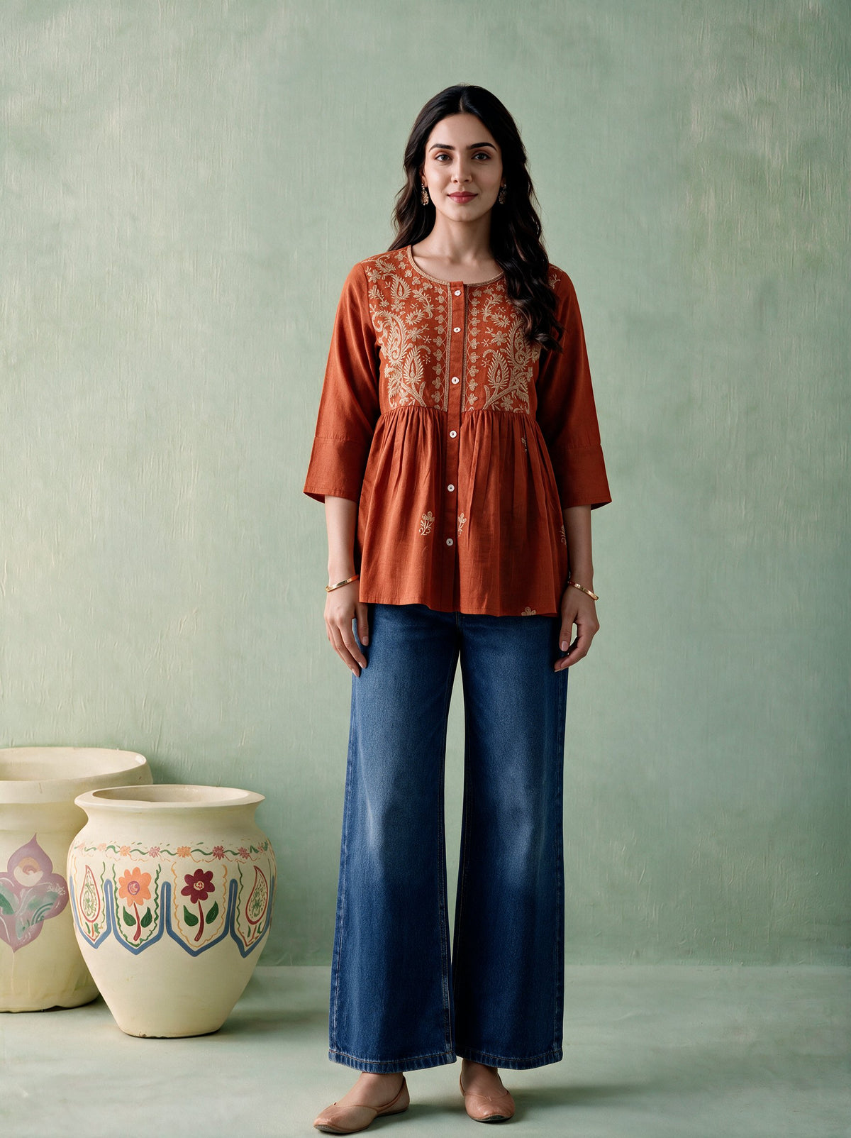 Juniper Women Rust Tunic