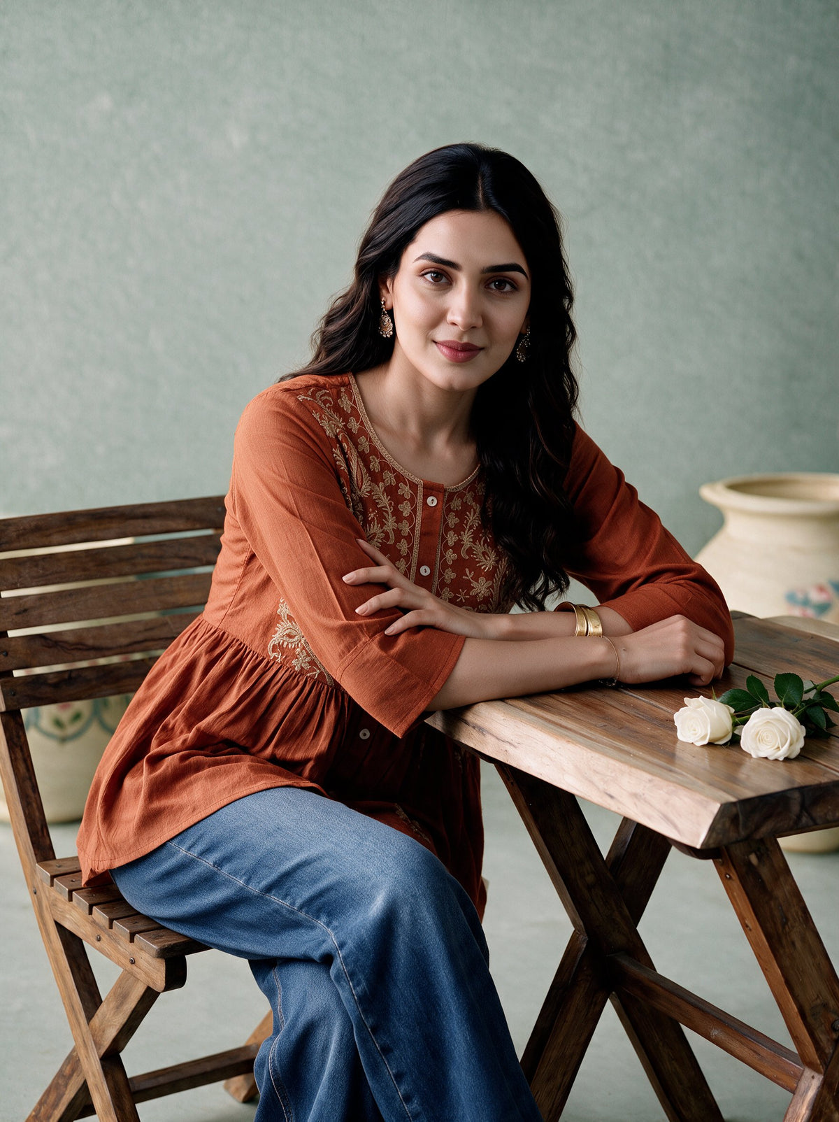 Juniper Women Rust Tunic