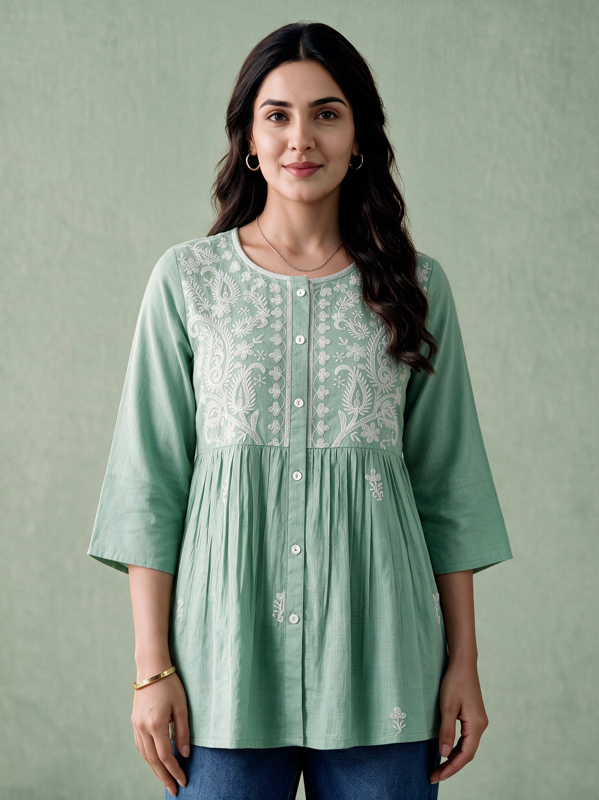 Juniper Women Sagegreen Tunic