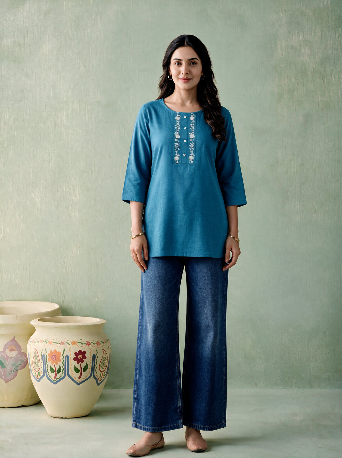 Juniper Women Powderblue Tunic