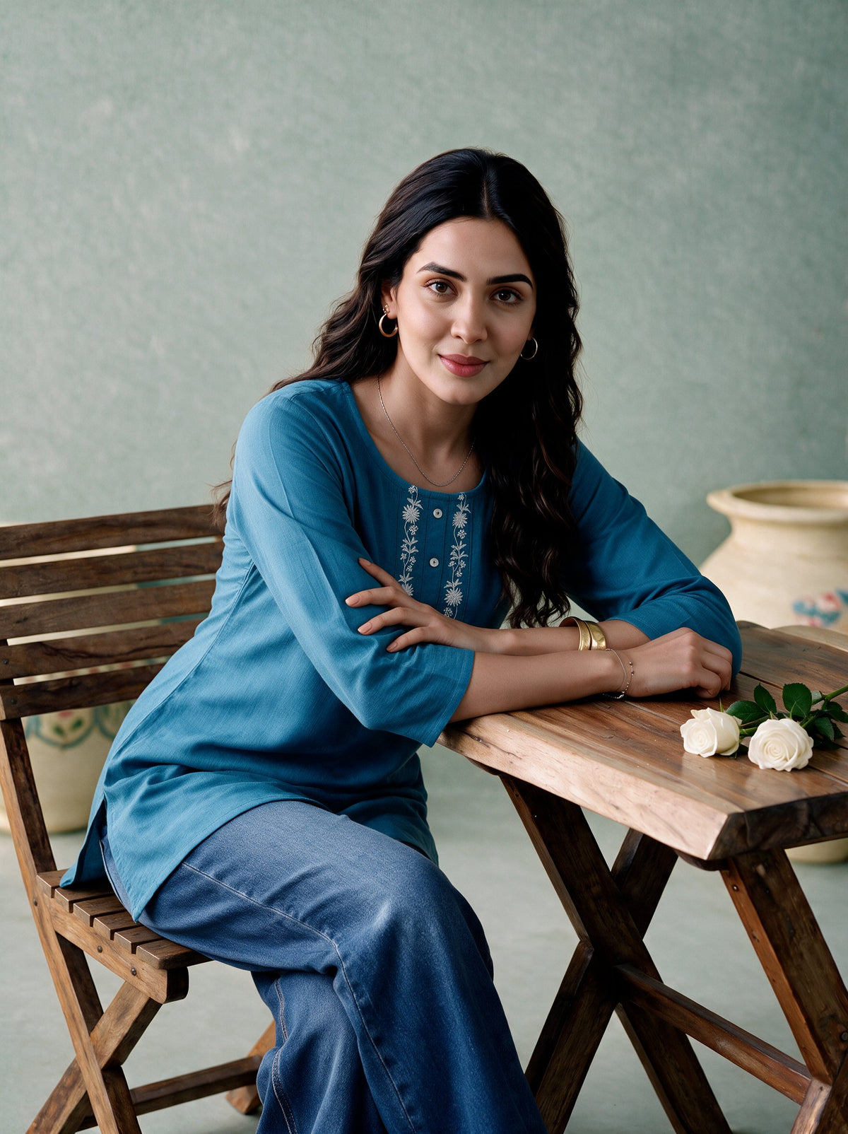 Juniper Women Powderblue Tunic