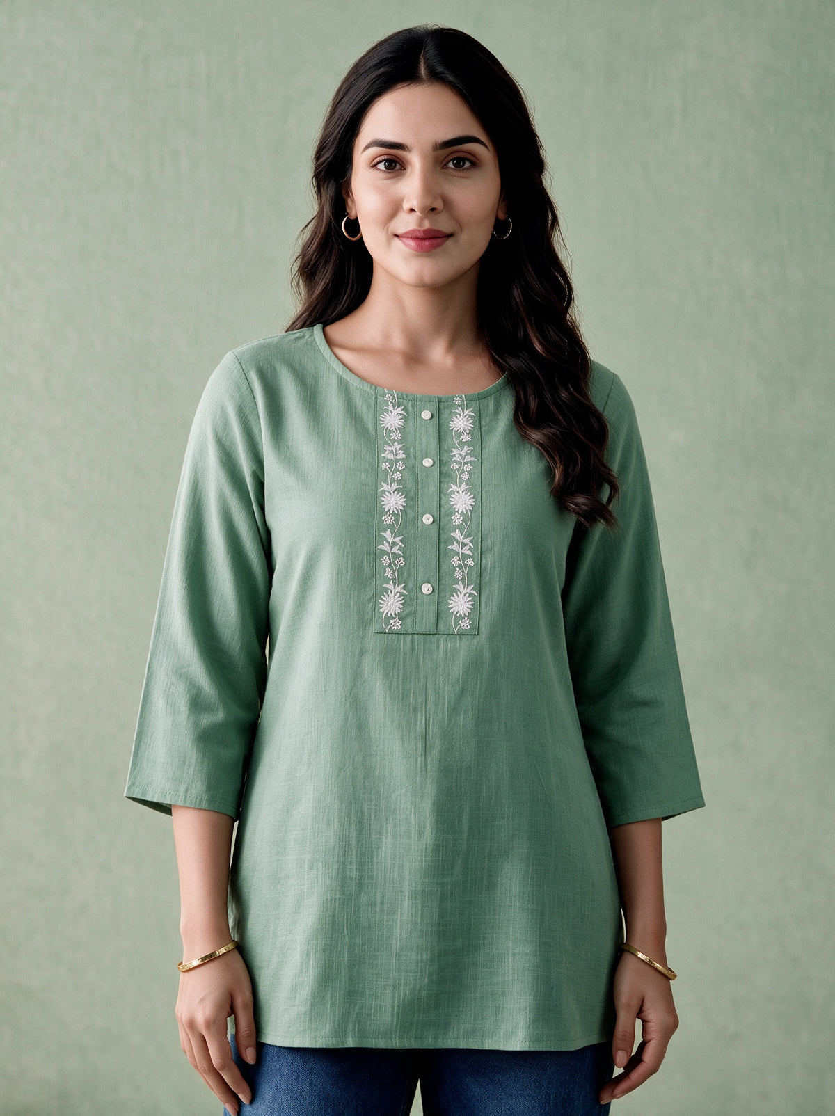 Juniper Women Sagegreen Tunic