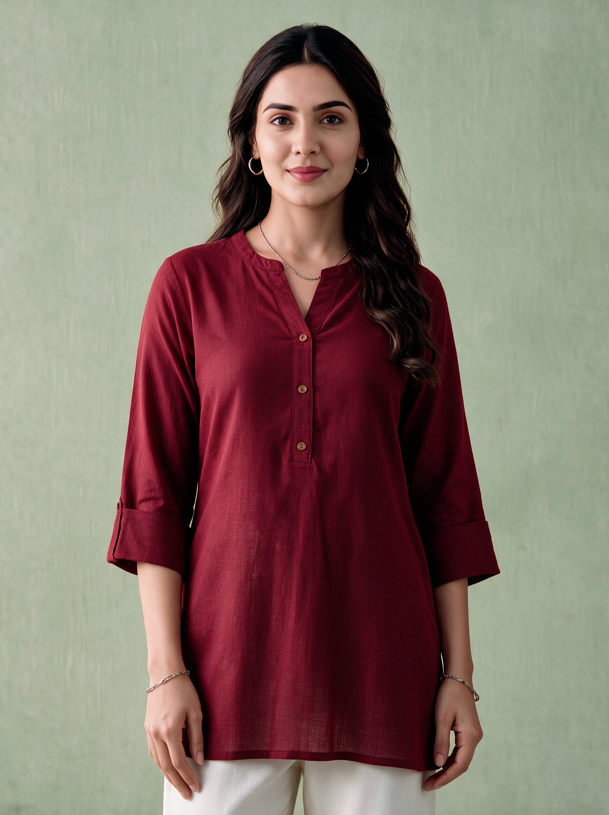 Juniper Women Maroon Tunic