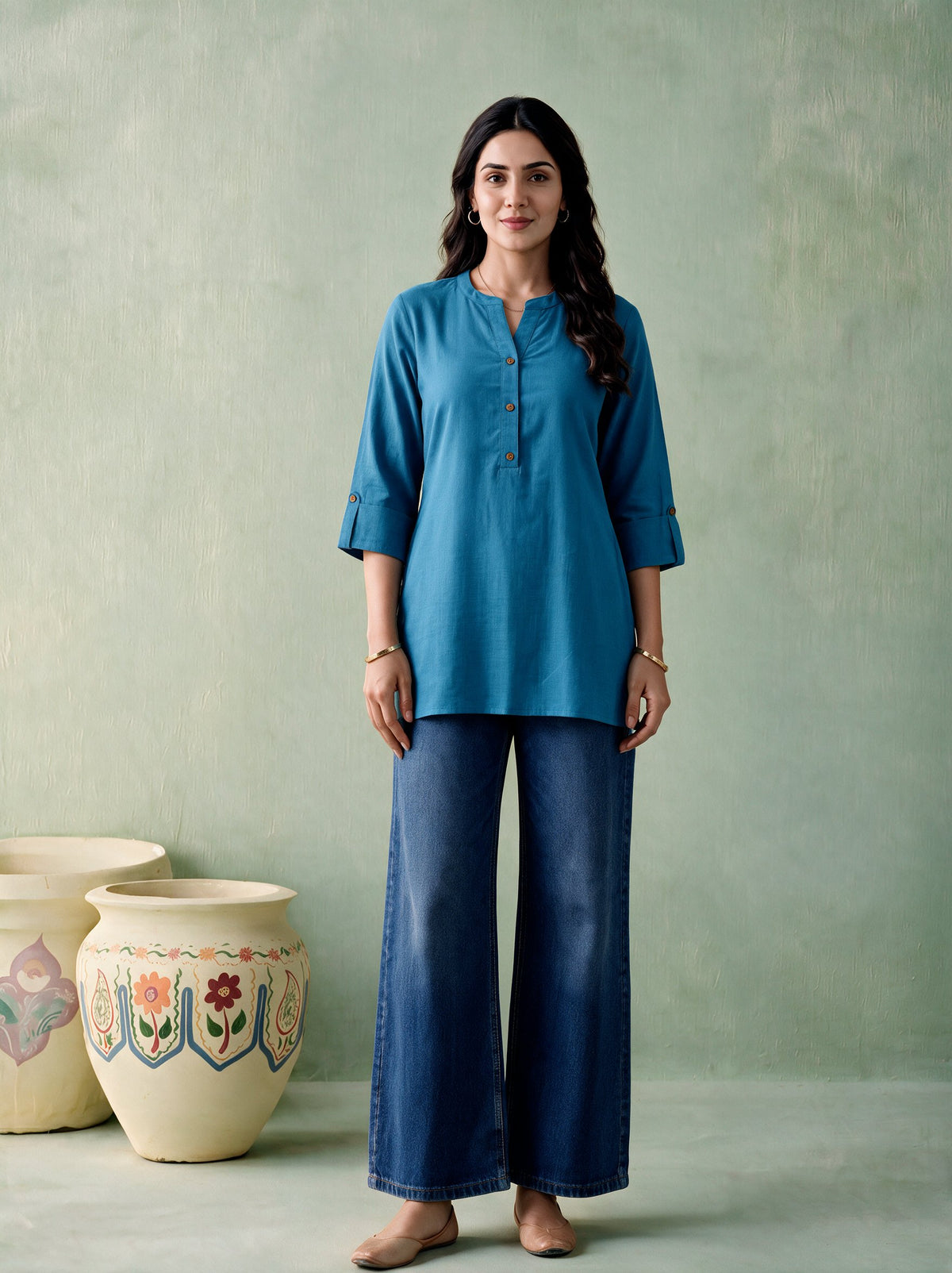Juniper Women Powderblue Tunic