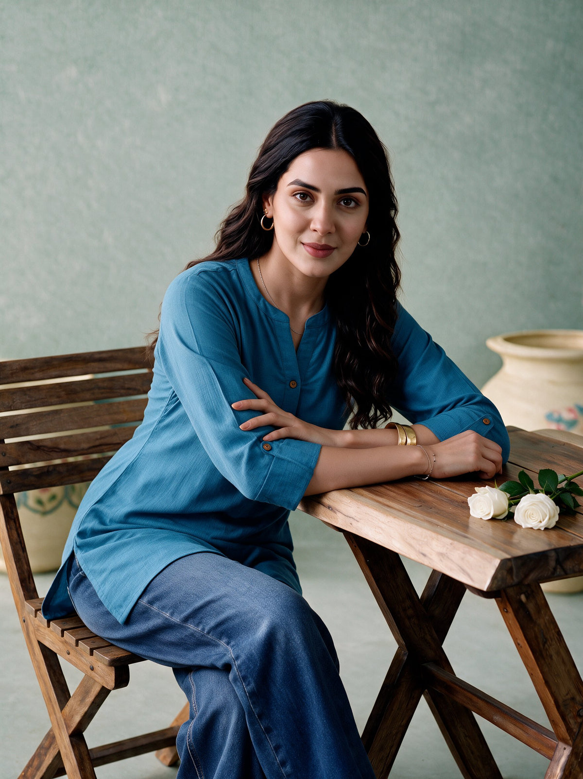 Juniper Women Powderblue Tunic