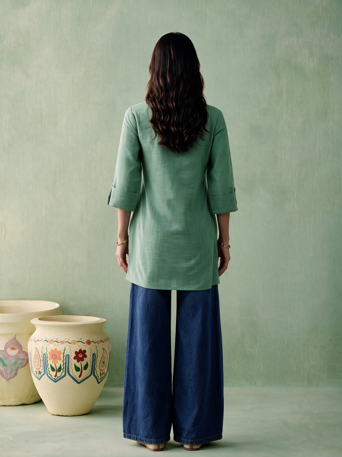 Juniper Women Sagegreen Tunic