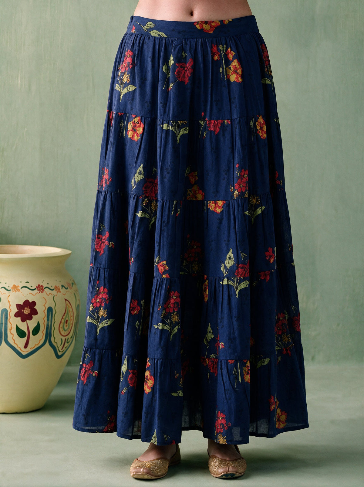 Juniper Women MAROON & INDIGO TOP SKIRT