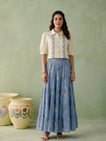 Juniper Women WHITE & BLUE TOP SKIRT