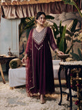 Juniper Women Plum Longdress & Dupatta
