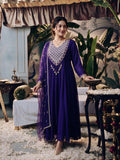 Juniper Women Purple Longdress & Dupatta