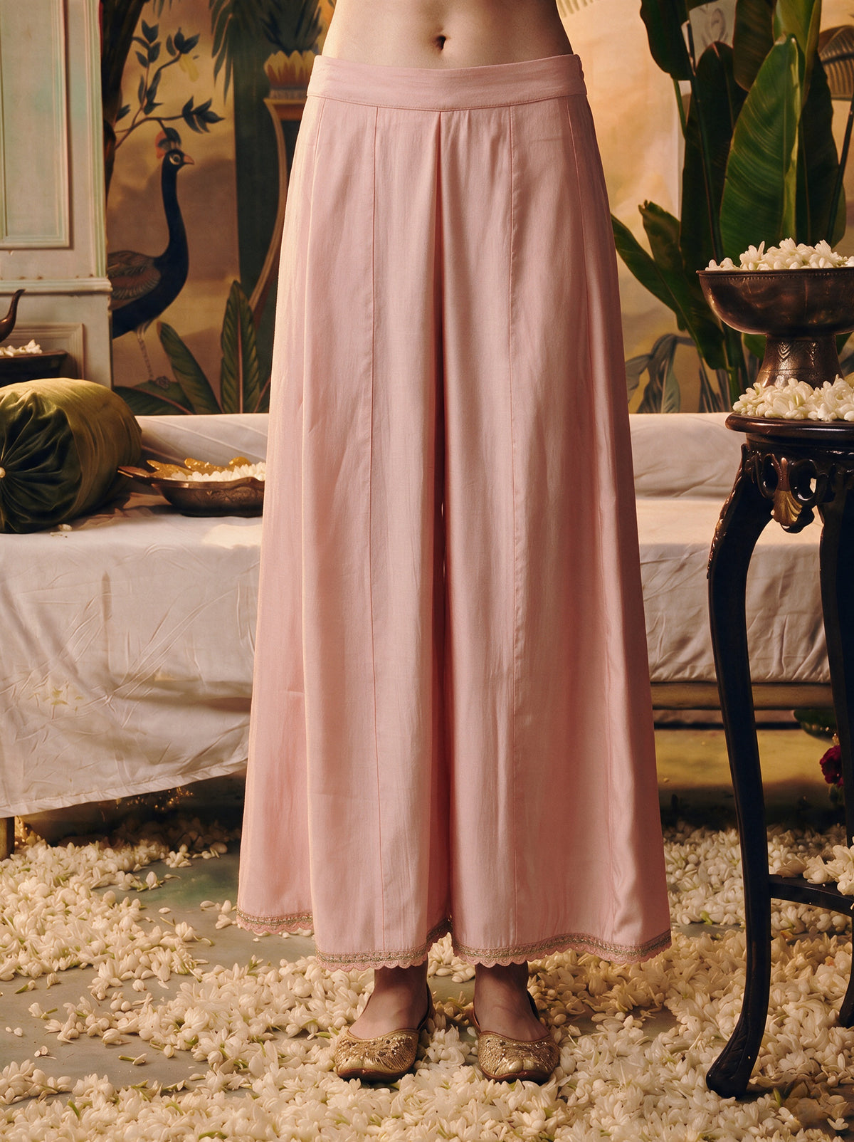 Juniper Women Onionpink Kurta Sharara & Dupatta
