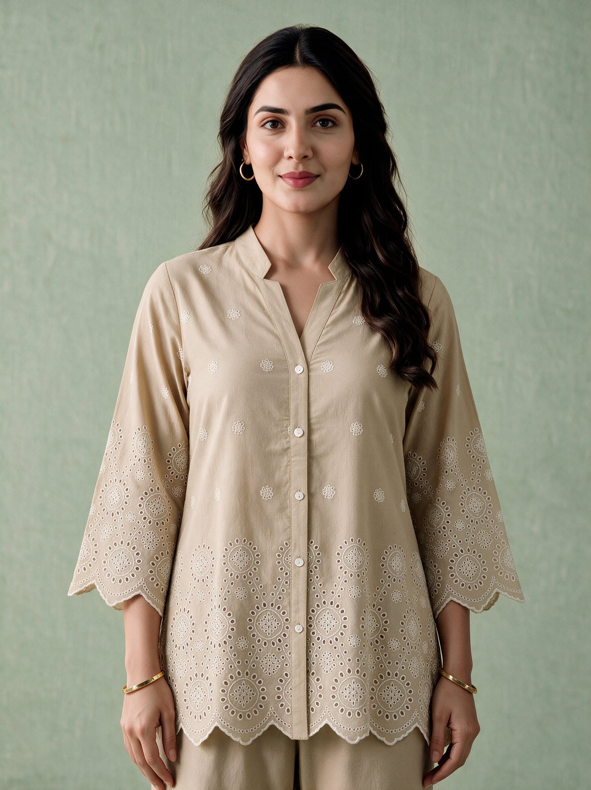 Juniper Women Camel Shirt & Pant