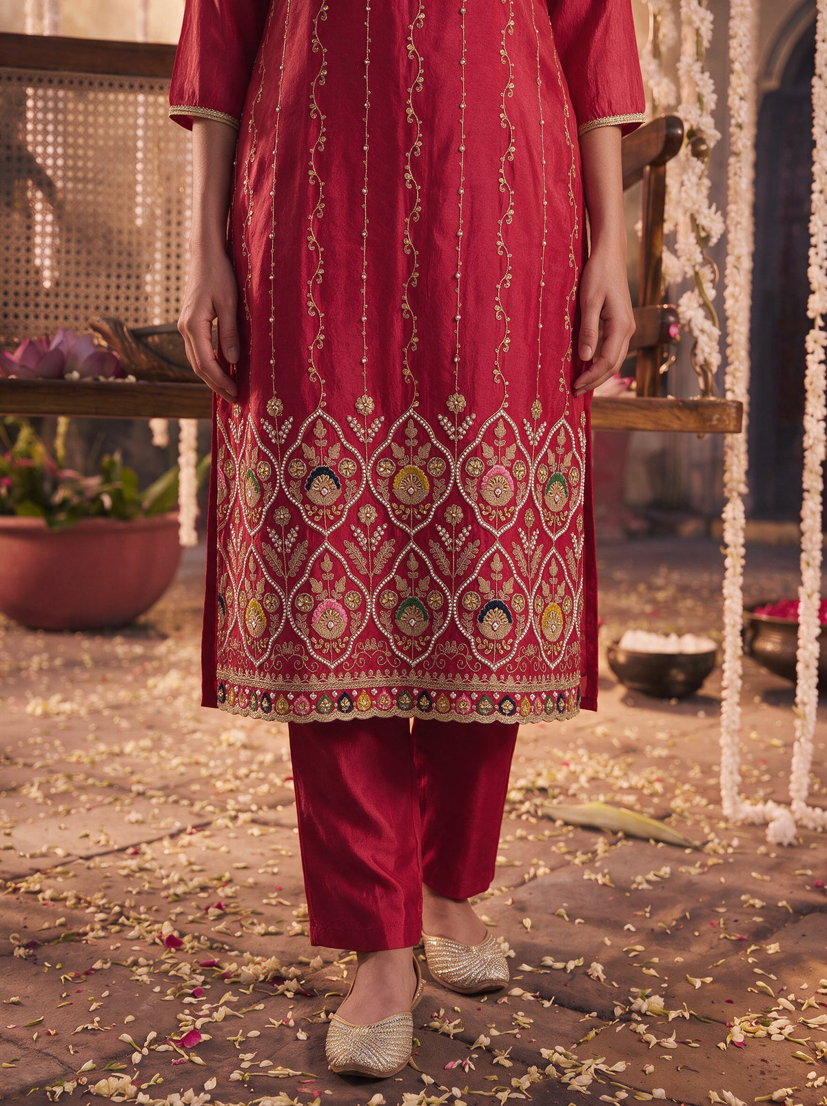 Juniper Women Cheery Kurta Pant & Dupatta