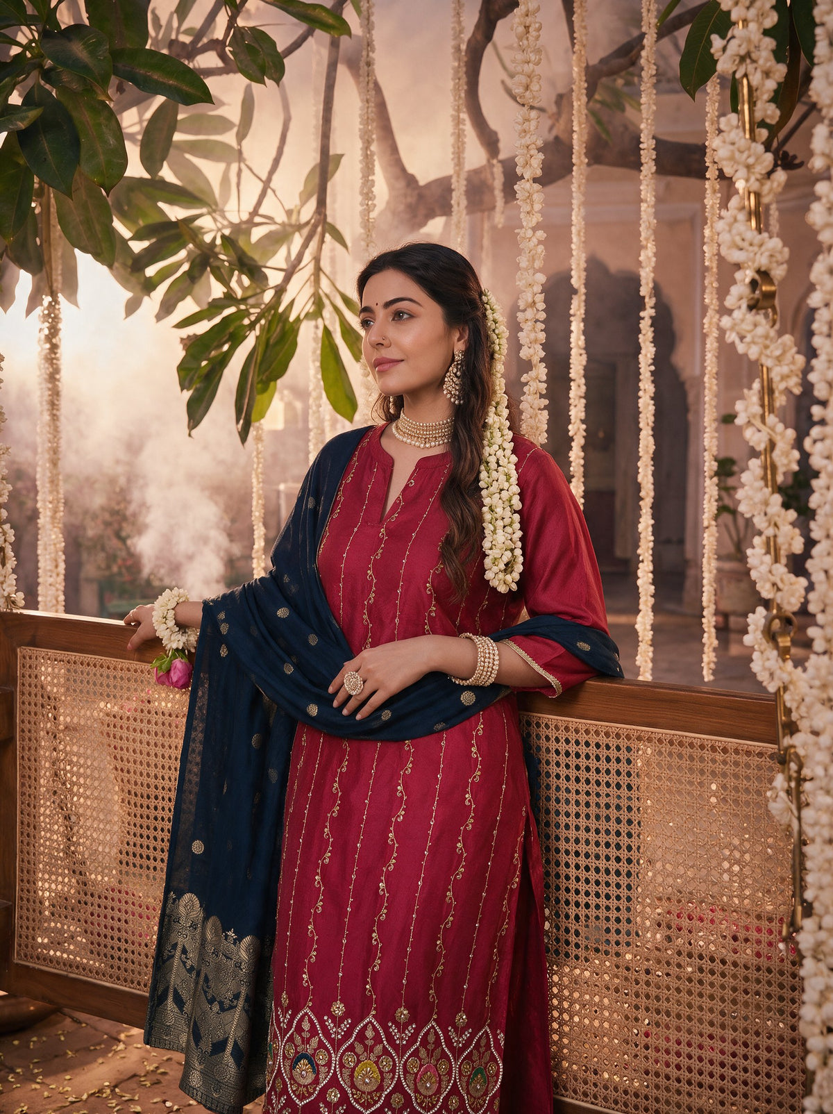 Juniper Women Cheery Kurta Pant & Dupatta