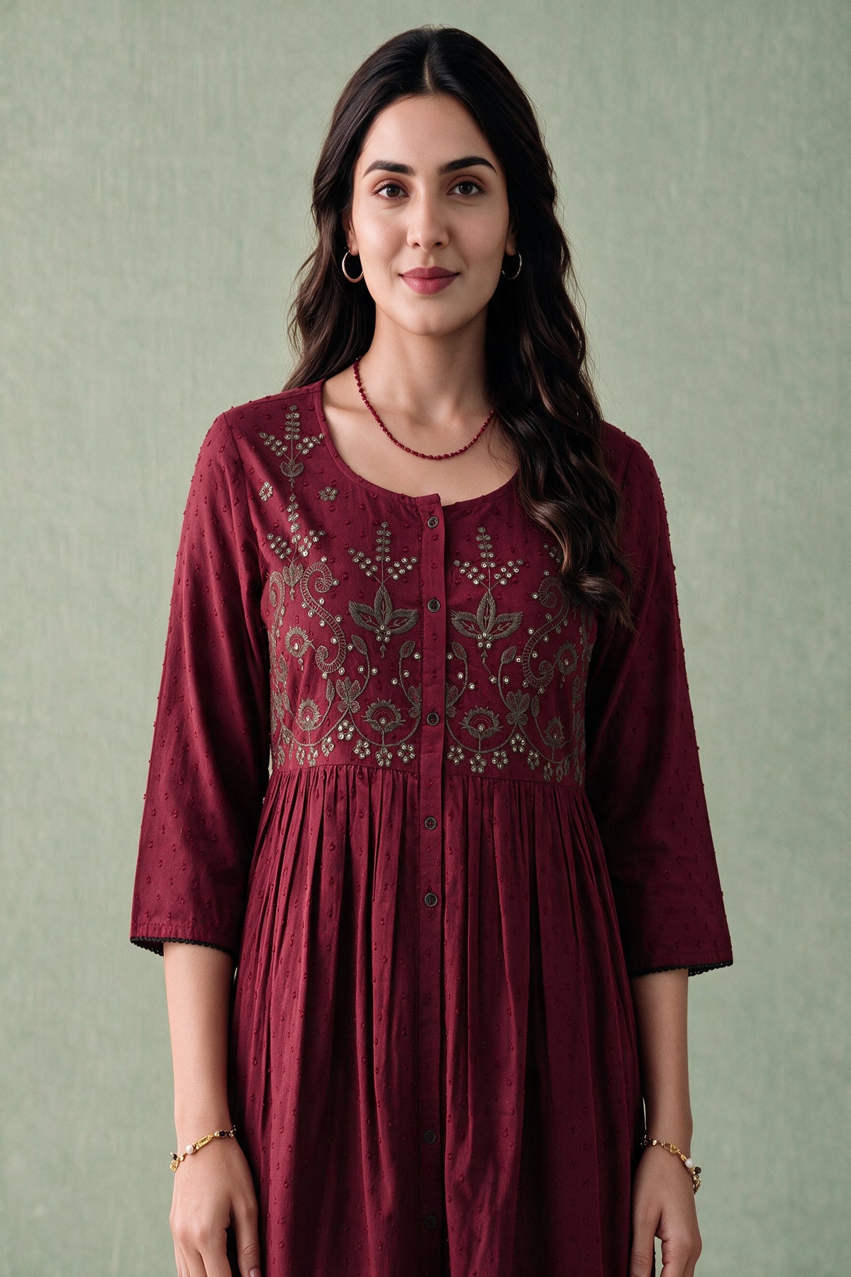 Juniper Women Maroon Longdress