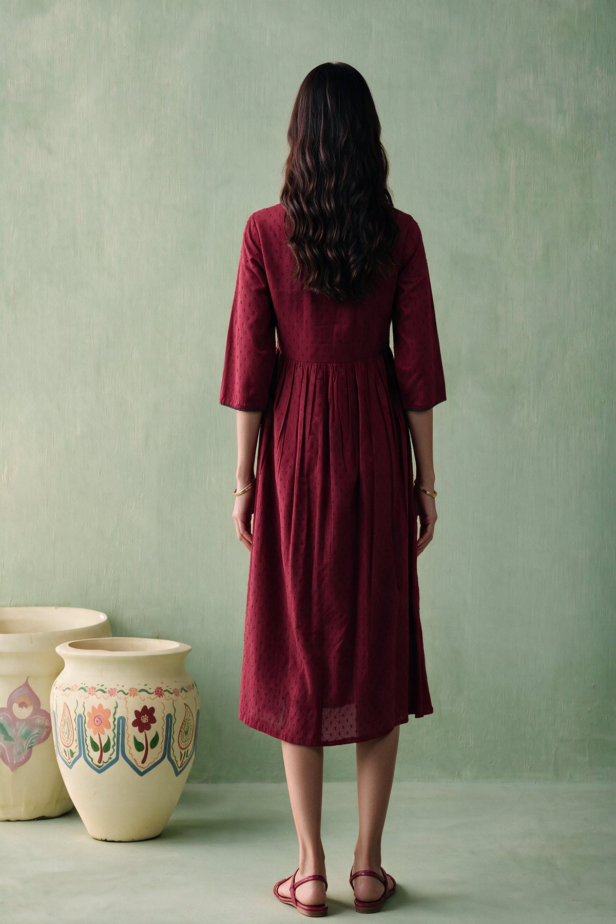 Juniper Women Maroon Longdress