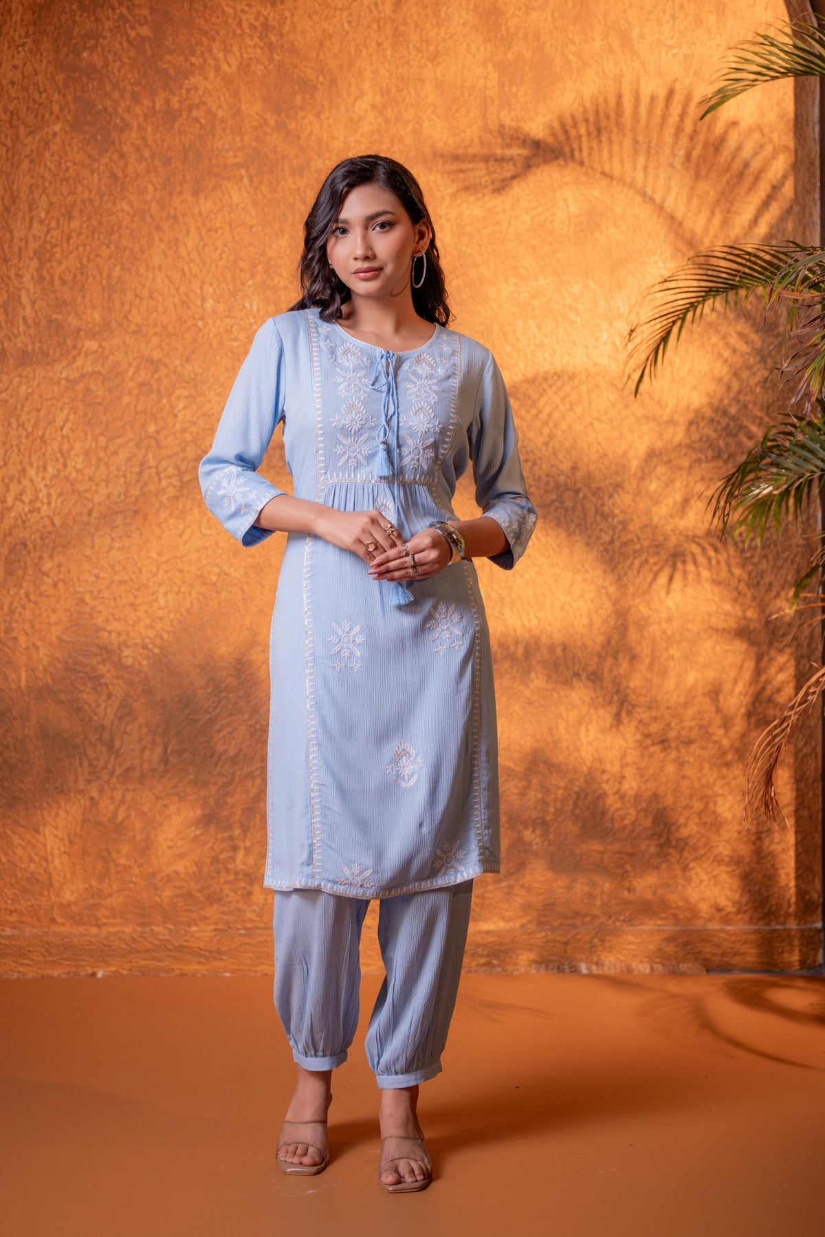 Noor Viscose Straight Kurta Set