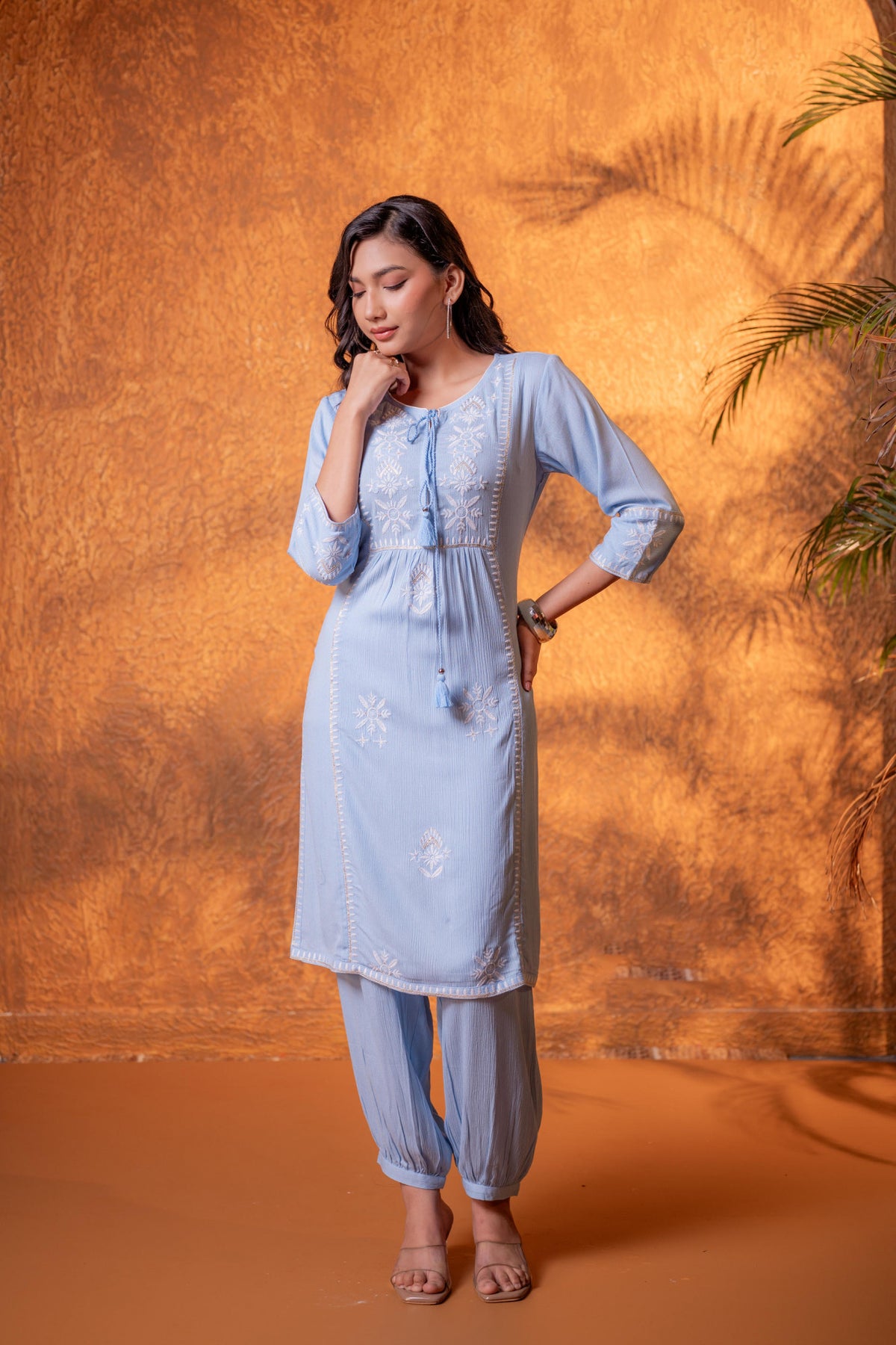 Noor Viscose Straight Kurta Set