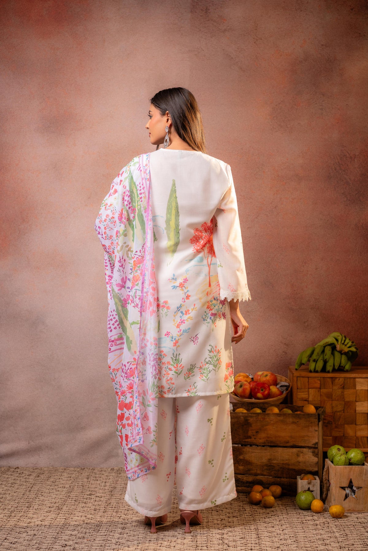 Gulnaar Garden Printed Kurta Set